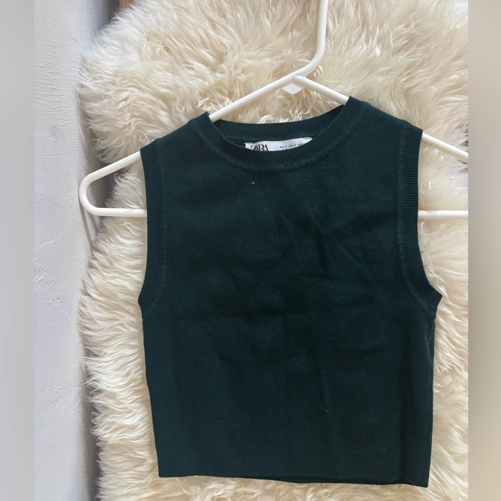 Deep green Zara top
